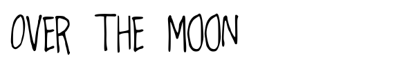 Over the Moon font preview